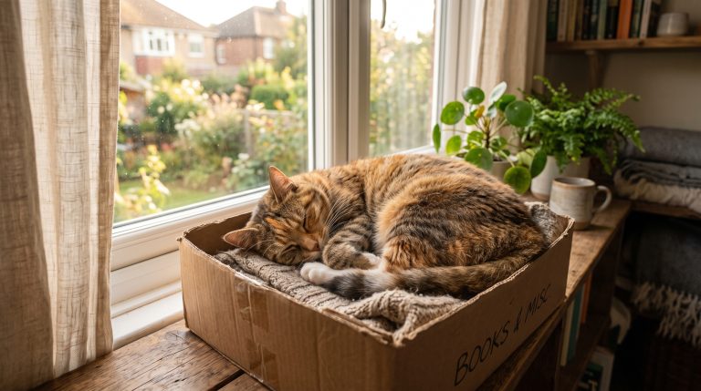 Pourquoi le carton fascine tant le chat domestique